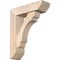 Ekena Millwork Olympic Slat Smooth Bracket w/ Offset Brace, Douglas Fir, 5 1/2"W x 18"D x 22"H BKT0604X18X22OLY06SDF - alternate 1